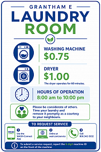 Laundry Room Announcement